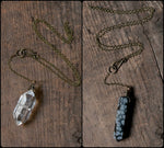 Brass pendulums necklaces/ Pendel Halsketten aus Messing
